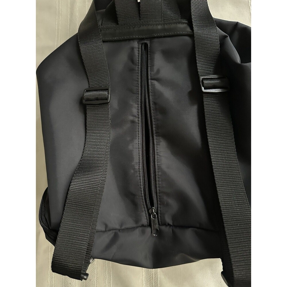 Kenneth Cole Reaction Black Nylon Backpack Buckle Strap Adjustable Large 18”x 12 - Picture 11 of 16